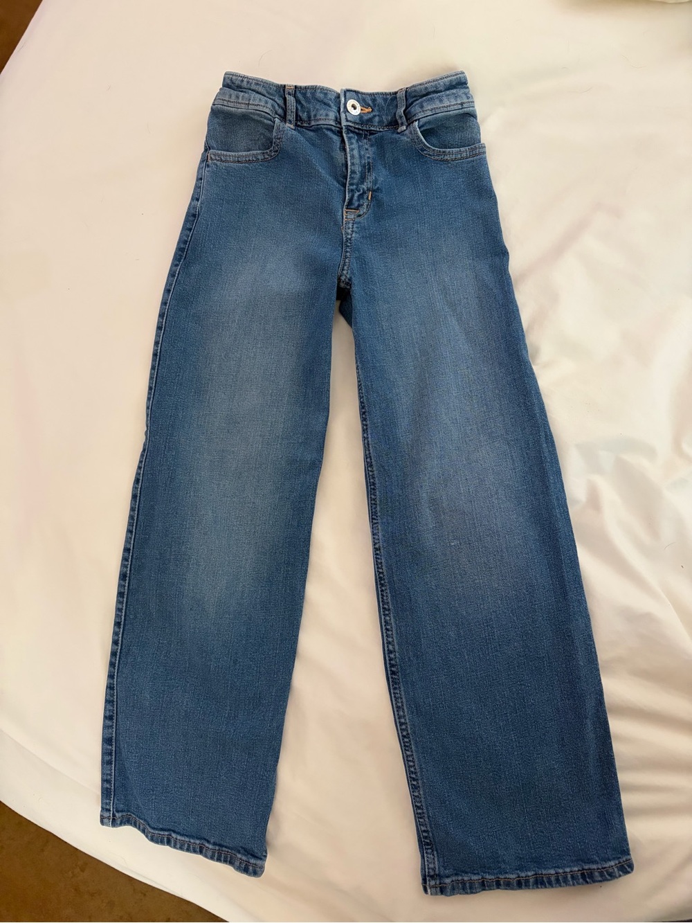 Abercrombie Kids High Rise Wide Leg Jeans